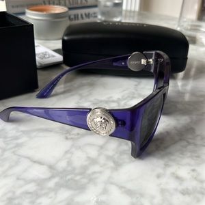 VERSACE VE4452 transparent purple sunglasses NEW